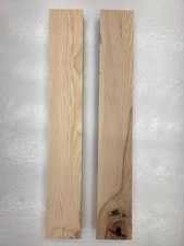 24" Very Cool Unique Set Of 2 Hickory Lumber Wood Kiln Dried Board Slab