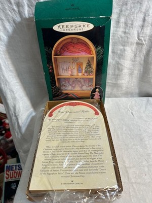 Hallmark 1996 the Nutcracker, ballet display stage + 2 ornaments