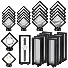 30 PCS Floating Display Case, Challenge Coin Display Stand, 3D Floating Frame...