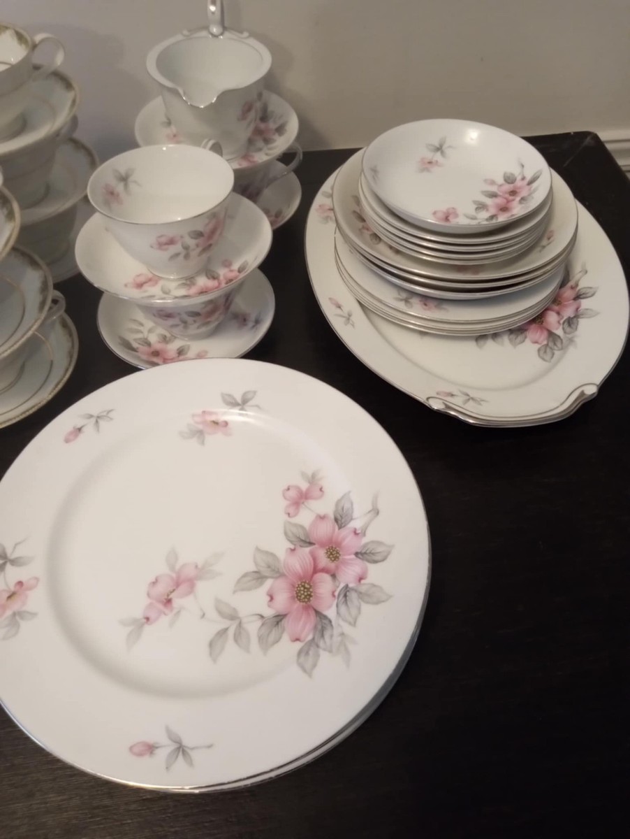 HARMONY HOUSE オーバルプレート 花柄 Harmony House Fine China Dogwood Dinner Set Japan Pink Floral