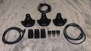 HTC Vive 3.0 VR Trackers Black (x3) Set Lightly Used