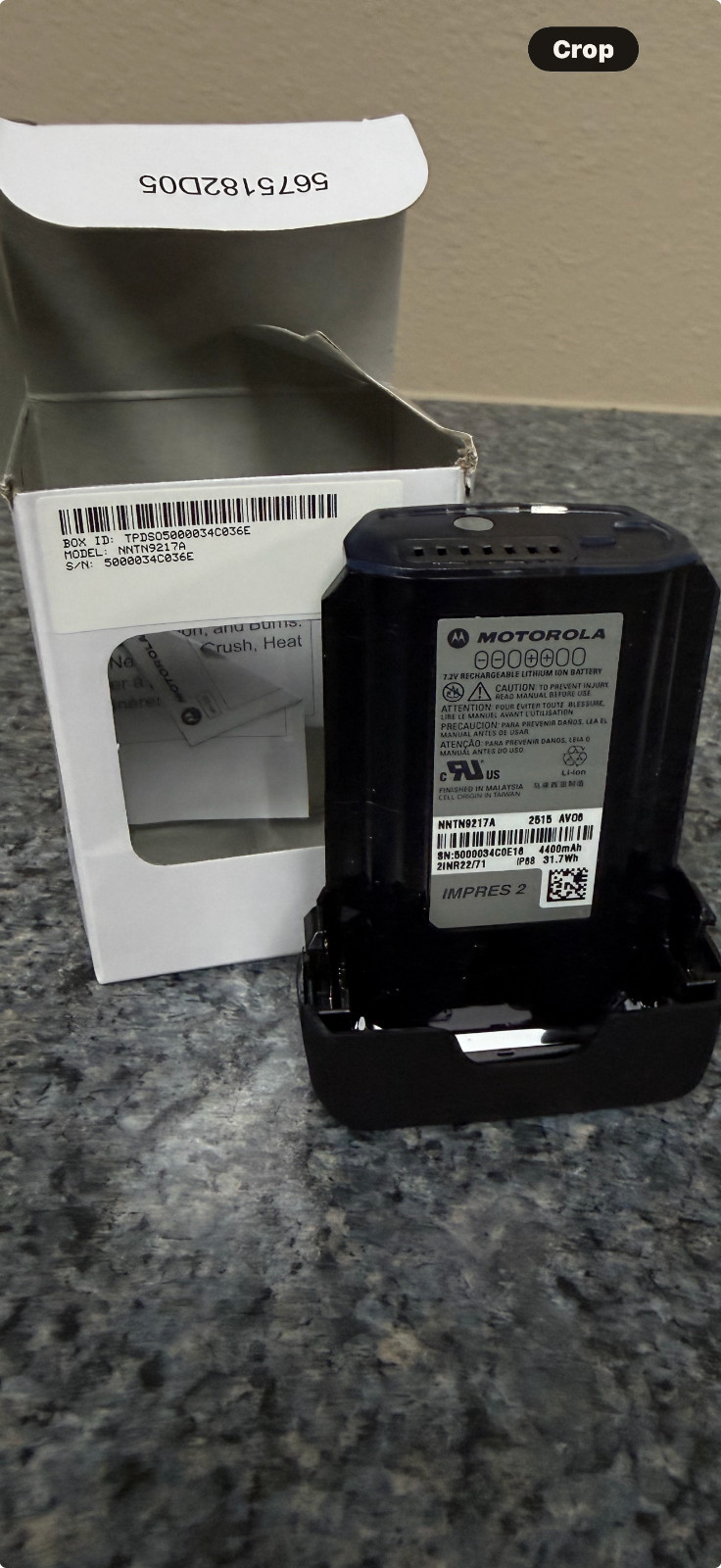 Motorola Solutions NNTN9217A Battery OEM For the ApxNext Portable
