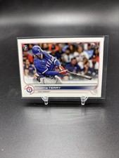 Curtis Terry Rookie 2022 Topps Series 1 #97 Texas Rangers RC Base Card. rookie card picture
