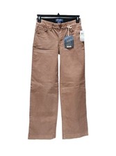 Democracy Jeans Wide Leg Stretch High Rise Ab Solution Women Size 4 Washed Umber