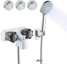 4" RV Shower Faucet with Hose and 5-Spray Modes Shower Head, ABS RV Tub Fauce...