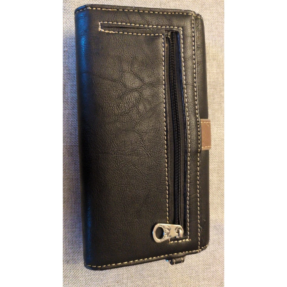 Cartera de Colección Montana West Triple Turquesa Plateada Negra A Presión y Cremallera Foto 3 de 4