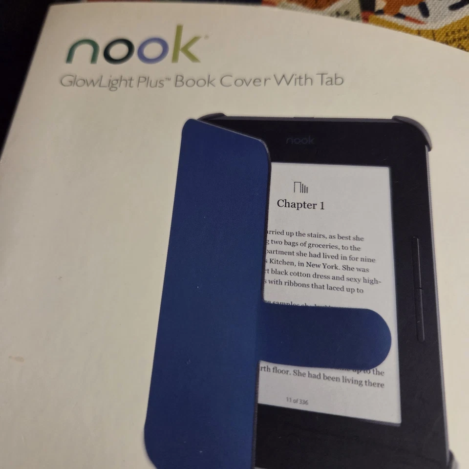 Nook NWT GlowLight Plus Book Cover w/ Tab Book Club Cover Design Barnes & Noble - Image 3 of 4