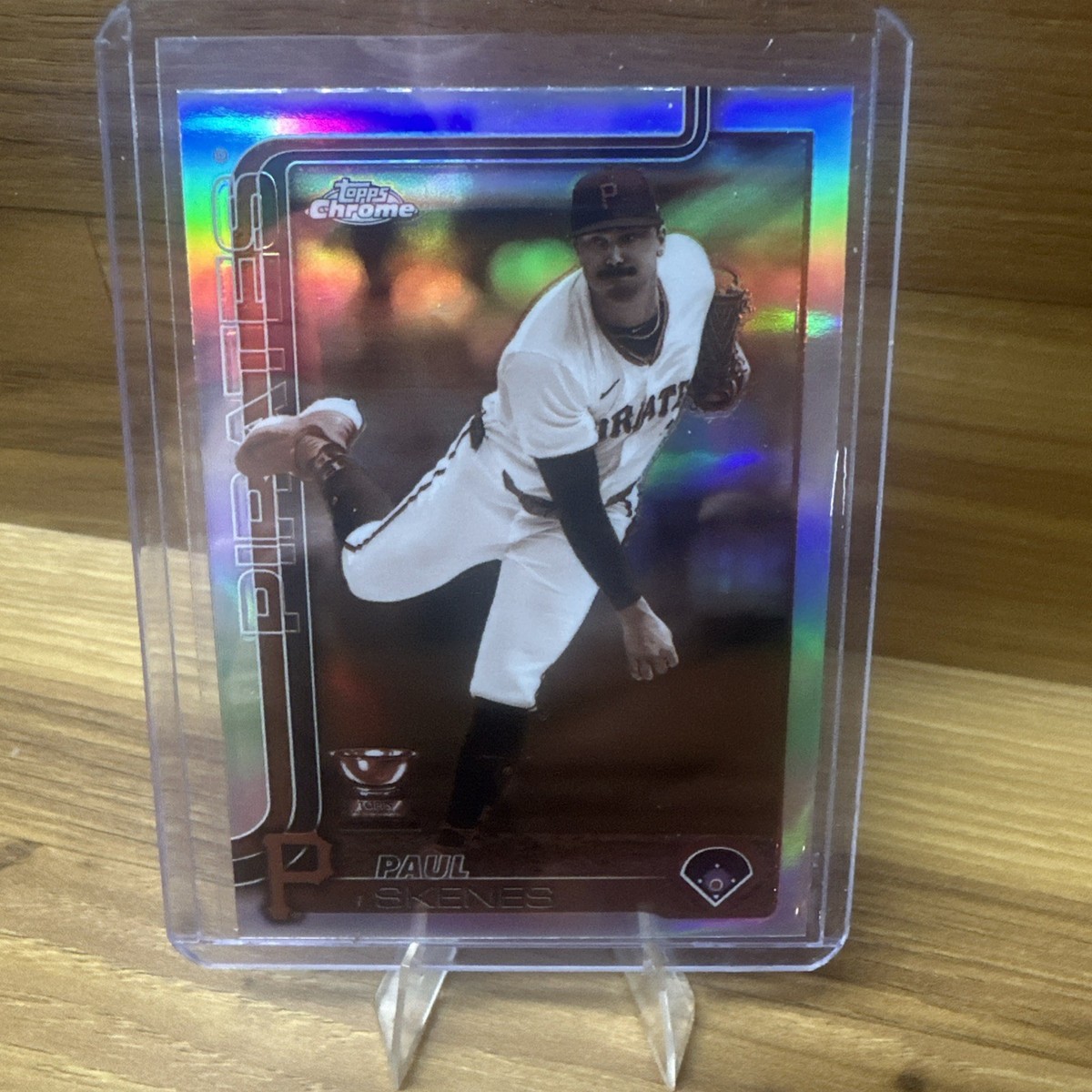 2025 Topps Chrome Paul Skenes Sepia Gold Cup All Star Rookie #300