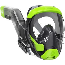 Seaview 180 V3 Full Face Snorkel Mask Adult- The is the Medium, Citrus
