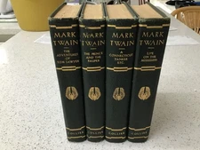 Mark Twain, 4 Volume Set by Collier & Son Vintage 1917