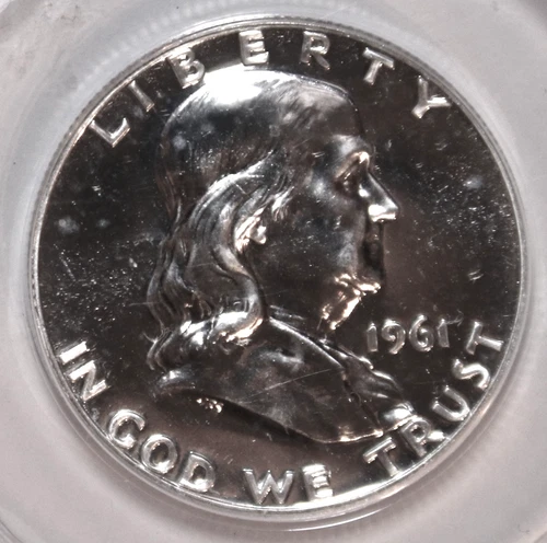 1961 Silver Franklin Half Dollar - ANACS PF64 - #4143D