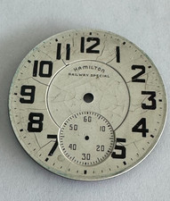 VINTAGE 16 SIZE HAMILTON 992B RAILWAY SPECIAL POCKET WATCH MELAMINE DIAL