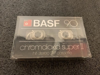 BASF 90 CRS II - NEU - Chromdioxid Super II (1983) Leerkassette 132m Kassette