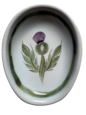 Vtg Buchan Thistle Spoon Rest Scotland Thistleware Line of Stoneware 