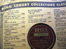 A CROSBY CHRISTMAS Bing CROSBY with SONS Gary Lindsay Philllip and Dennis DECCA