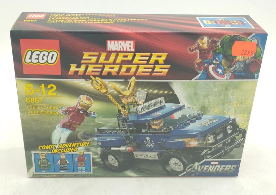 LEGO 6867 Loki's Cosmic Cube Escape MISB NEW EOL MARVEL Avengers Iron Man Super