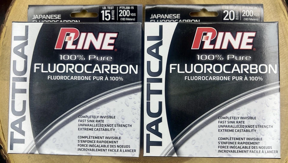 Línea P (Lote de 2) Táctico 100% Fluorocarbono Puro, Bajo, ¡Envío Gratis! ¡NUEVO CON ETIQUETAS! Foto 3 de 4