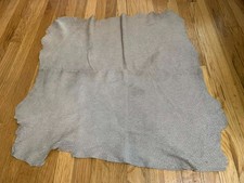 Taupe Laser Cut Snakeskin Reptile - Lambskin Leather Hide 4 Square Feet
