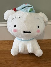 New Crayon Shin-chan - Very Fluffy Shiro Plushy - It's a Pajama Party 35cm