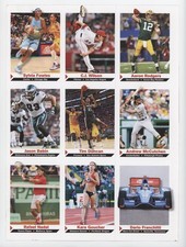 2012 for Kids Series 5 Uncut 9-Card Sheet Sylvia Fowles CJ Wilson Tim Duncan 0h1