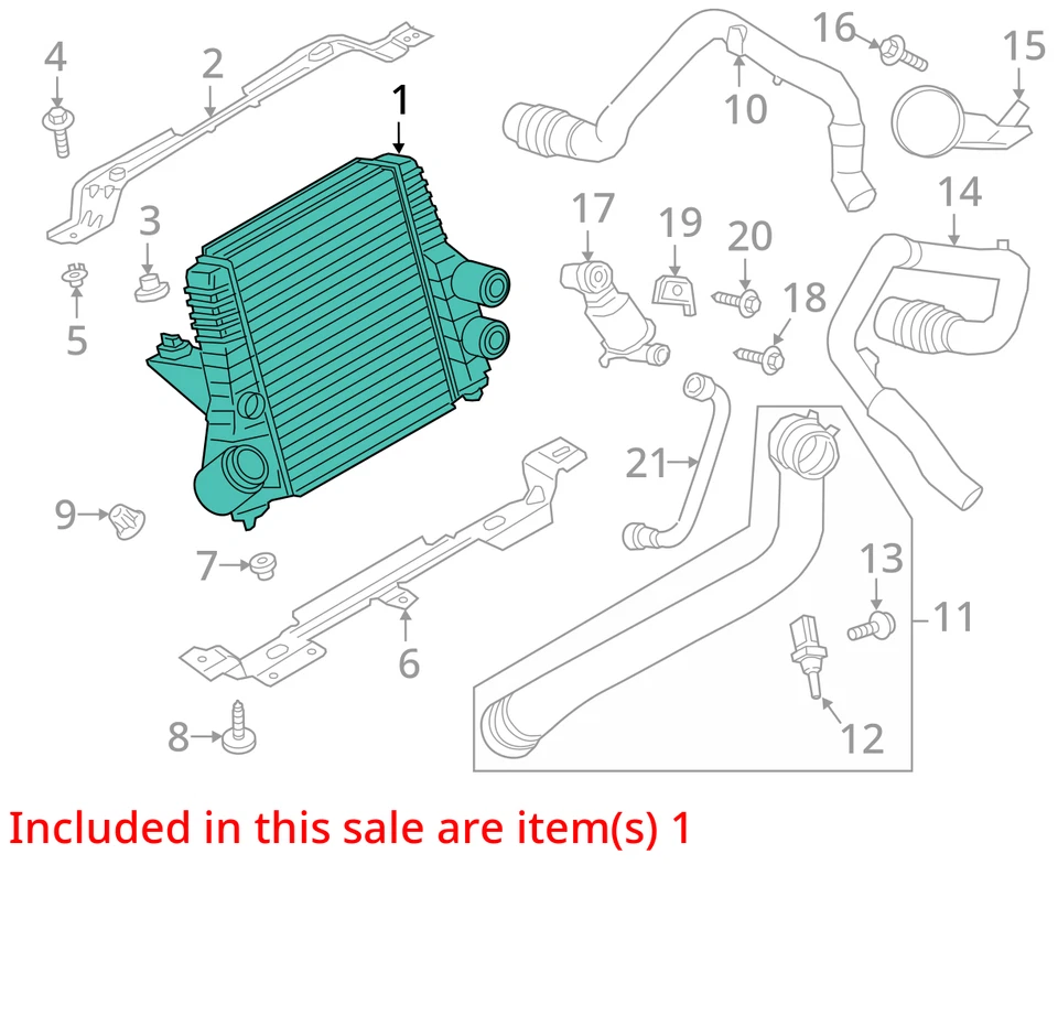Intercooler 3.5L Turbo Fits 15-17 EXPEDITION 5229079 Foto 3 de 4