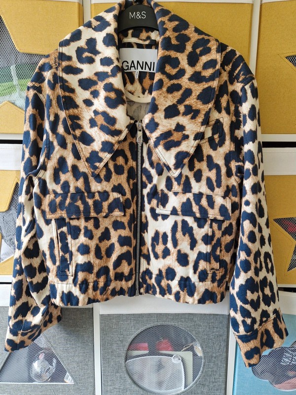 Ganni women's Leopard Jacket size eu 36 (8-12)