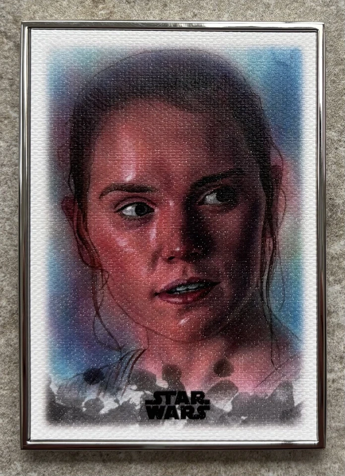 Daisy Ridley Rey 2019 Star Wars Stellar Reproduction Sketch Dan Bergren /100 - Image 2 of 4