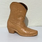 Vintage Frankoma Pottery Cowboy Boot Terracotta #133 Wall Pocket Western Vase 7"