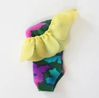 Vintage 1985 Tropical Barbie Doll Swimsuit Wrap 2 Piece Fashion Outfit #1017