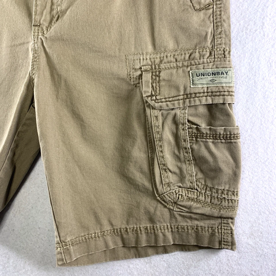 Pantalones Cortos Largos Union Bay Para Hombres Y2K Carga Talla 34/36 Caqui Utilidad Ropa de Calle Grunge Foto 2 de 4