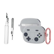 Silicone Case Compatible with JBL Vibe 200TWS/Vibe Beam with Keychain, Gray