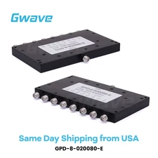 8-Way SMA Power Divider From 2 GHz to 8 GHz Rated at 30 Watts
