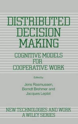 Distributed Decision Making Rasmussen Hardback Wiley Blackwell 9780471928287