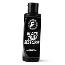 Black Trim Restorer - Unique Dye-Infused Formula Lasts 6+ Months - 4 Oz