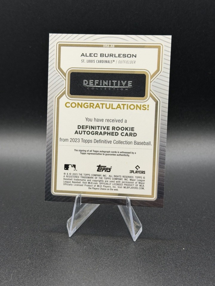 2023 Topps Definitive Alec Burleson DRA-AB Auto RC Green /25 | eBay