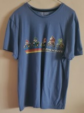 MARIO KART + DIFUZED Blue T-Shirt Size Medium