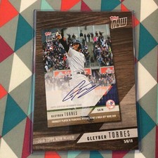 #TN-4 Gleyber Torres Yankees 5x7 (25/49 made) Jersey #1/1  2019 Topps Now Review