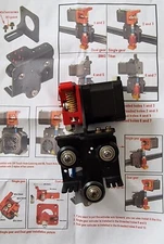 Upgrade Direct Drive Dual Gear Extruder Support Kit with Stepper Motor 3D print