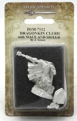 Dark Sword DSM-7112 Dragonkin Cleric with Mace & Shield (Visions in Fantasy) 