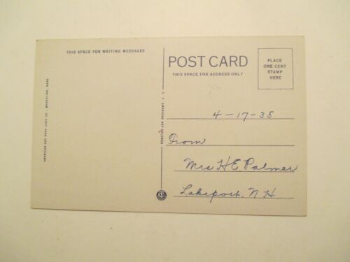 Laconia New Hampshire Postcard First Congregational Church NH - Picture 2 of 2
