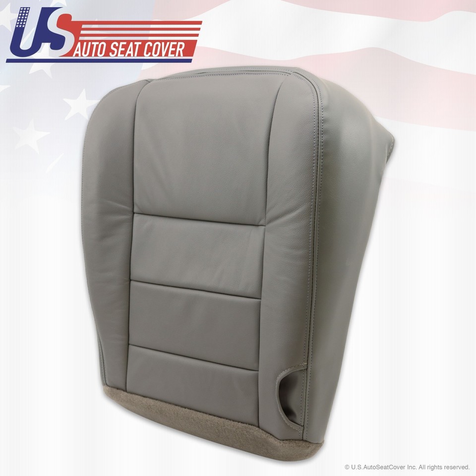 2002-2004 Ford Excursion Driver & Passenger Bottom Leather Seat Covers – 2-Tone Tan, Fits Heated/Power Seats 3 thumbnail image
