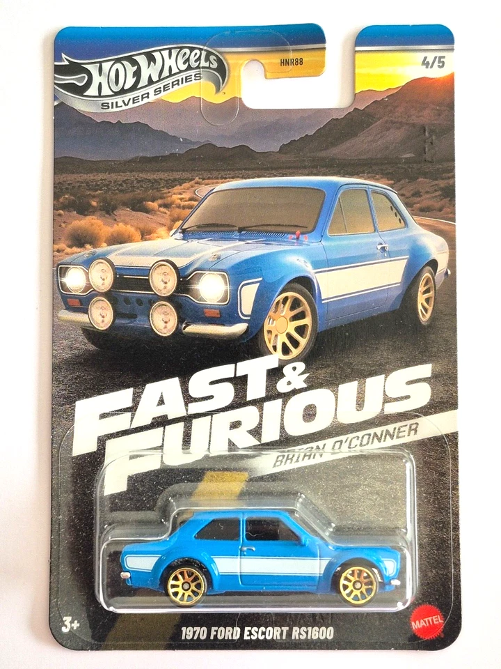 MINIATURE HOT WHEELS 1/64 FORD ESCORT RS1600 1970 BRIAN O'CONNER FAST & FURIOUS - Photo 1/1