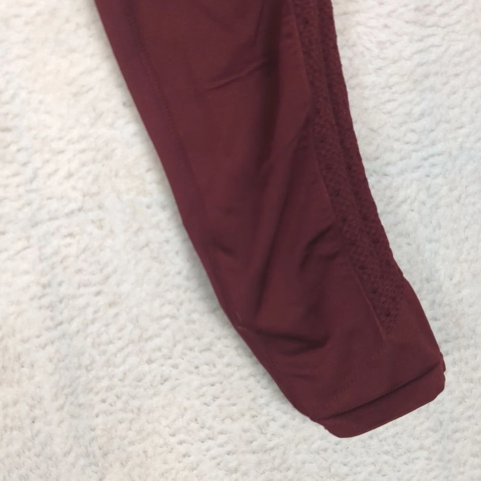 Fabletics Women's Mauve Ruched Yoga Leggings Size M - Image 3 of 4
