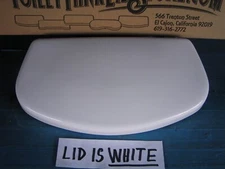 Niagara / Glacier Bay/ Vortens N2412 / 3412 / 3425 White Toilet Tank Lid USED 5A