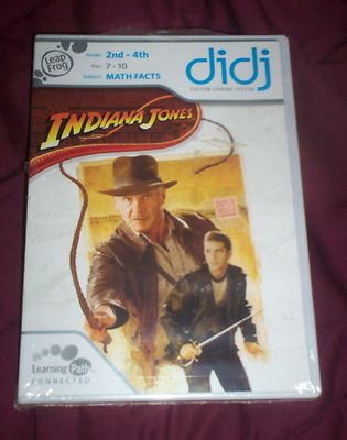 *~New 2 Leap Frog DIDJ Games Indiana Jones & Android Invasion (age 7-10) Math