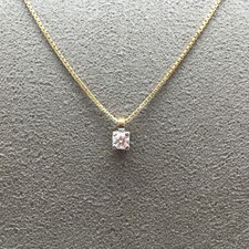 GIROCOLLO RECARLO, punto luce con diamante ct 0,20 e oro giallo 18 Kt ( 750 )