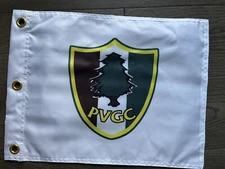 Rare Pine Valley Golf Club Original Logo Souvenir  Flag PGA # 1 CLUB USA