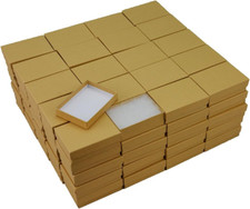 Jewelrysupply Kraft Cotton Filled Jewelry Box 32 Case of 100 