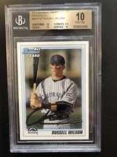 Russell Wilson 2010 Bowman Draft # BDPP47 RC BGS 10 Pristine PSA BECKETT ROOKIE