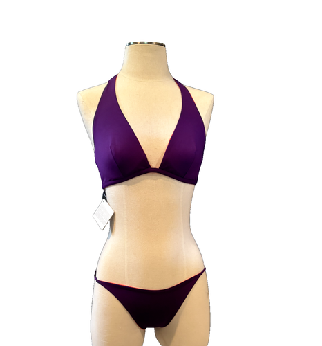 La Perla Reversible 2 Piece Swim Suit Color: Purple / Orange Size: 8 800133C - Picture 16 of 19